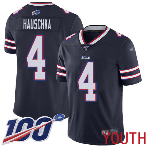 Youth Buffalo Bills 4 Stephen Hauschka Limited Navy Blue Inverted Legend 100th Season NFL Jersey